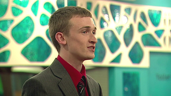 Luke enters the 'Big Brother' house